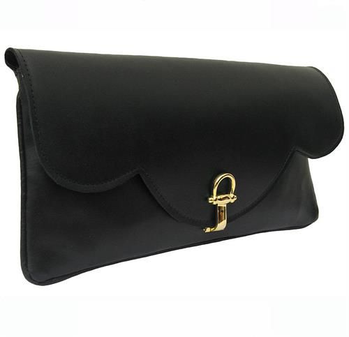 leather clutch bag